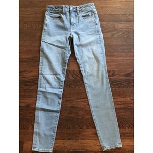 American Eagle Medium Light Wash Hi-Rise Jegging Size 2